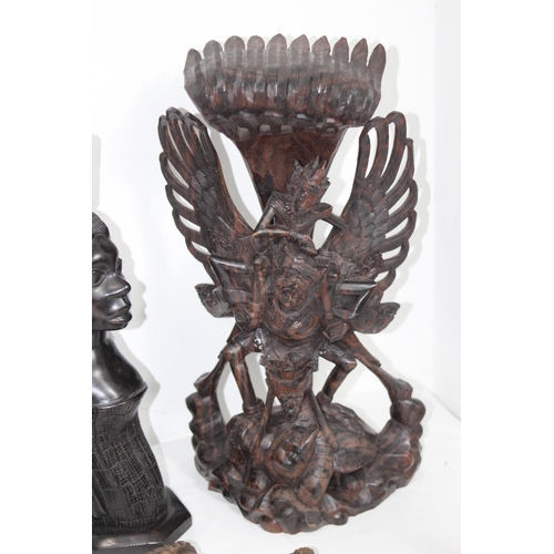 335 - QUANTITY OF ETHNIC CARVINGS