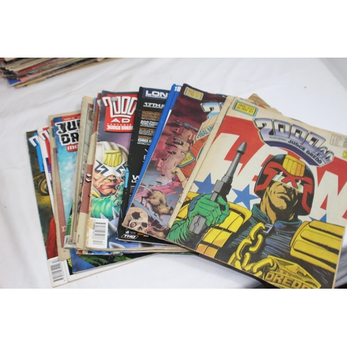 481 - LARGE QUANTITY OF 2000AD MAGAZINE COMICS