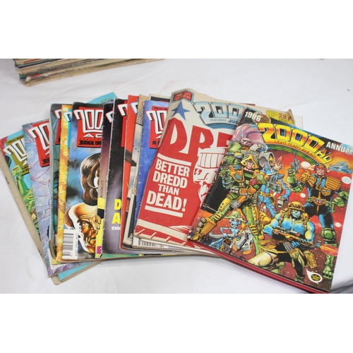 482 - LARGE QUANTITY OF 2000AD MAGAZINE COMICS