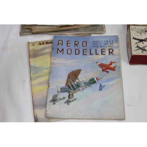 488 - QUANTITY OF VINTAGE MODEL AIRCRAFT KITS ETC