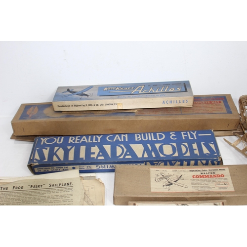 488 - QUANTITY OF VINTAGE MODEL AIRCRAFT KITS ETC