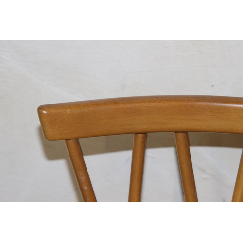 48 - SET OF 6 ERCOL CANDLESTICK DINING CHAIRS 
42 X 41 X 80CM