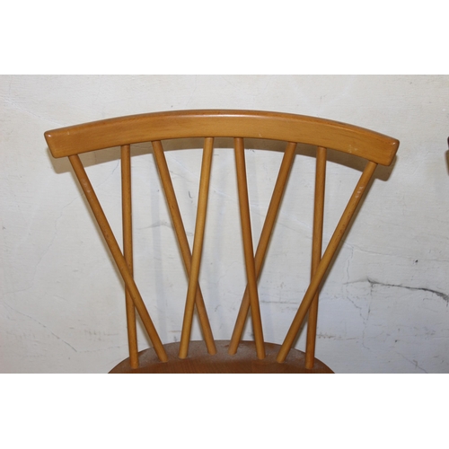 48 - SET OF 6 ERCOL CANDLESTICK DINING CHAIRS 
42 X 41 X 80CM