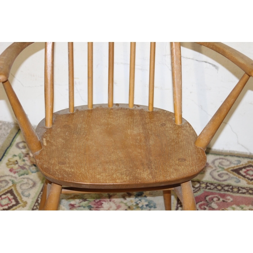 49 - PAIR OF ERCOL CARVER DINING CHAIRS 
62 X 41 X 96CM