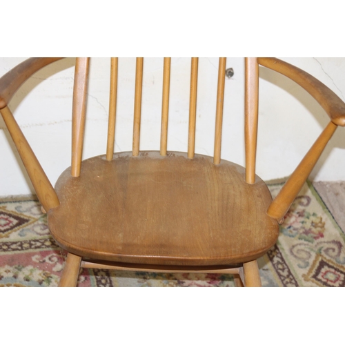 49 - PAIR OF ERCOL CARVER DINING CHAIRS 
62 X 41 X 96CM