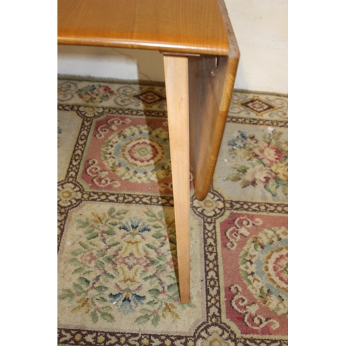 50 - ERCOL DROP LEAF PLANK TABLE 
138 X 74 X 72CM CLOSED 64CM