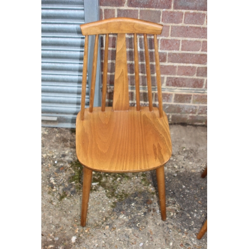 64 - 4 X SCANDINAVIAN DINING CHAIRS 
40 X 41 X 81CM