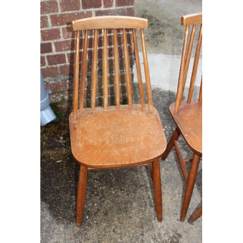 65 - 4 X SCANDINAVIAN DINING CHAIRS 
40 X 41 X 81CM