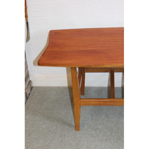 6 - 2 X TEAK RETRO COFFEE TABLES 
120 X 43 X 42CM