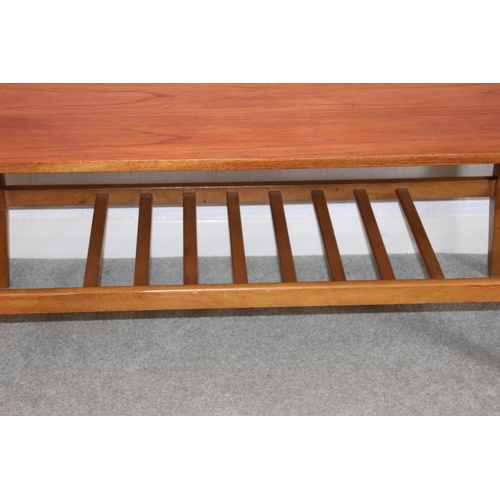 6 - 2 X TEAK RETRO COFFEE TABLES 
120 X 43 X 42CM