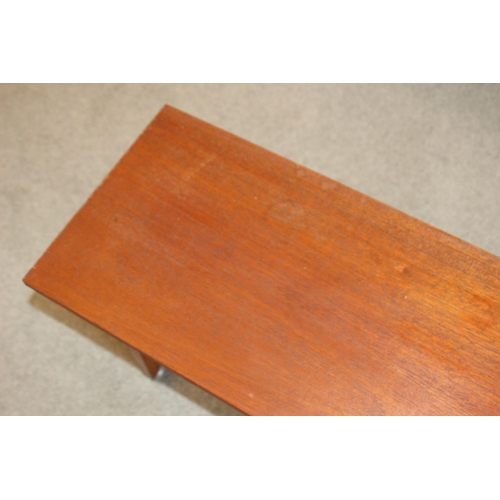 6 - 2 X TEAK RETRO COFFEE TABLES 
120 X 43 X 42CM