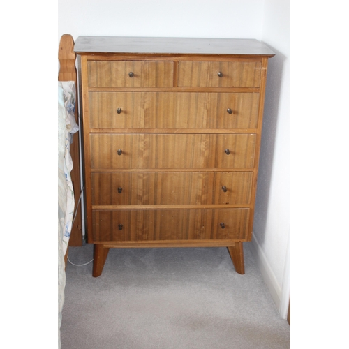 7 - RETRO MORRIS OF GLASGOW CHEST OF DRAWERS 
84 X 50 X 107CM