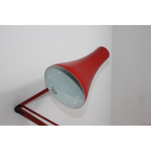 193 - BURNT ORANGE / RED ANGLEPOISE LAMP 
80CM