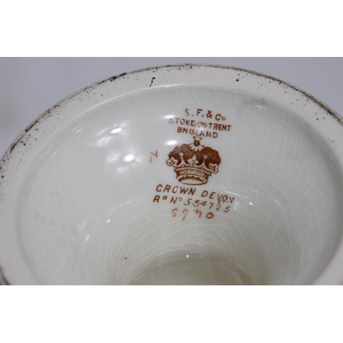 236 - 2 X ANTIQUE CROWN DEVON BOWLS