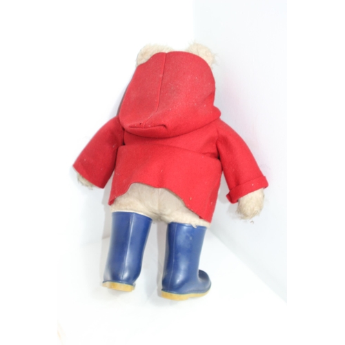 498 - RARE VINTAGE 1970'S GABRIELLE ENGLAND PADDINGTON BEAR - MISSING HIS HAT - RED COAT AND BLUE BOOTS 
4... 