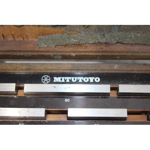 617 - MITUTOYO STEEL GAUGE BOX WEAR - 7 MISSING