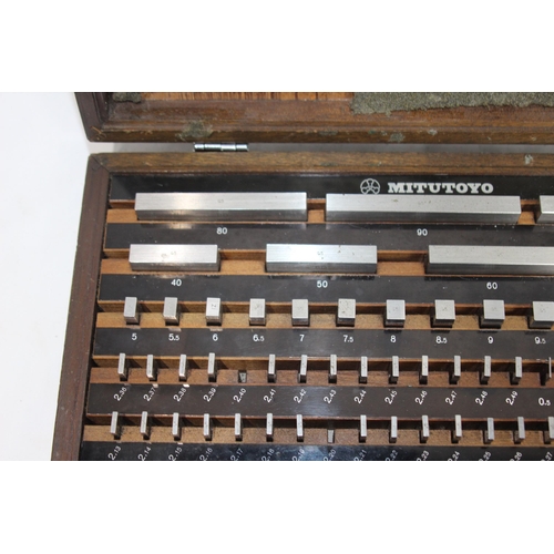 617 - MITUTOYO STEEL GAUGE BOX WEAR - 7 MISSING