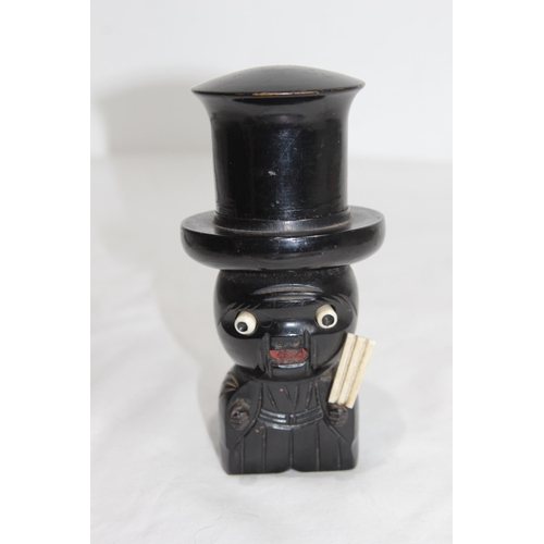 621 - NOVELTY VINTAGE JAPANESE KOBE TOP HAT DICE SHAKER
14CM