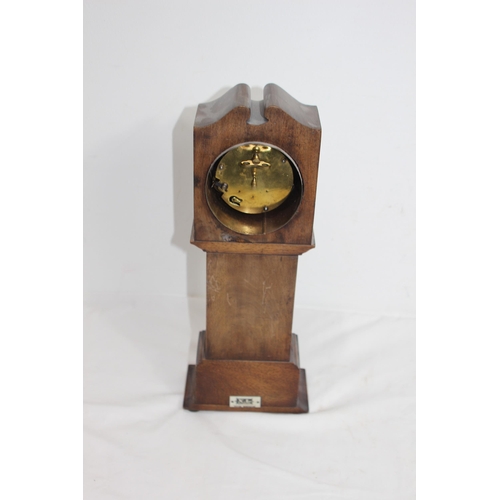 405 - VINTAGE XL REGISTERED BRITISH MANUFACTURED MINI GRANDFATHER CLOCK 
38CM