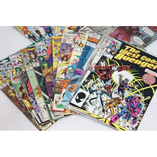 487 - QUANTITY OF VINTAGE COLLECTORS COMICS INCLUDING AVENGERS, ZOT, THE NAM ETC