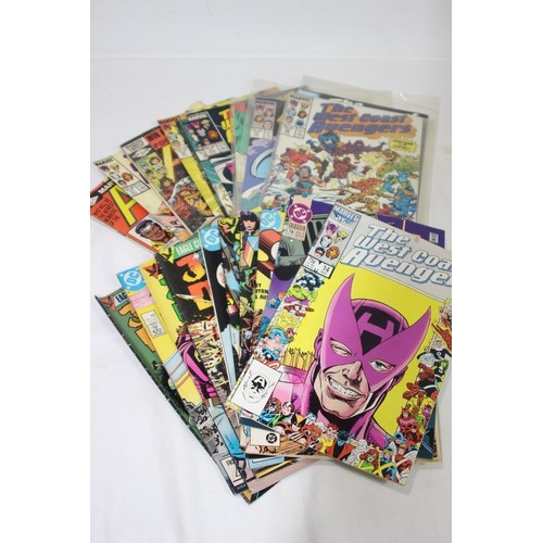 487 - QUANTITY OF VINTAGE COLLECTORS COMICS INCLUDING AVENGERS, ZOT, THE NAM ETC