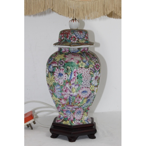 204 - ORIENTAL CHINA LAMP 
72CM