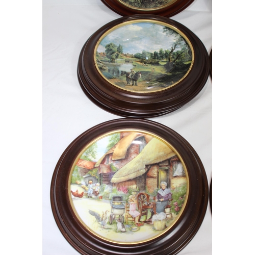 245 - LARGE QUANTITY OF ROYAL DOULTON FRAMED PICTURE PLATES