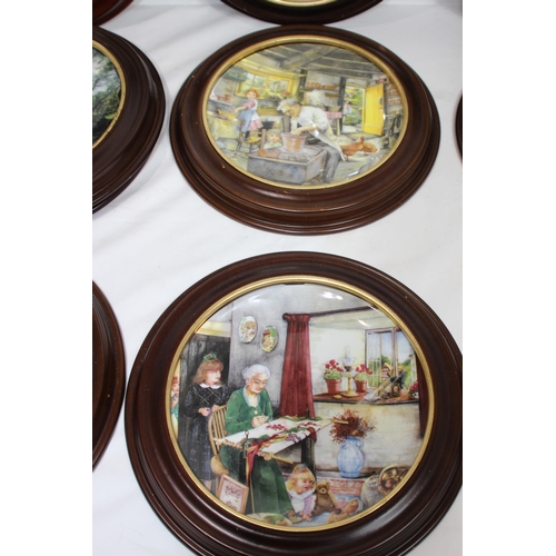 245 - LARGE QUANTITY OF ROYAL DOULTON FRAMED PICTURE PLATES