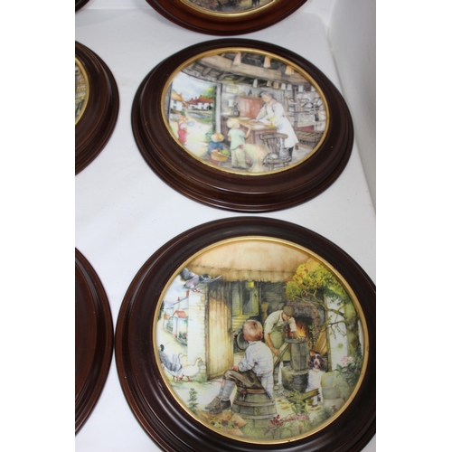 245 - LARGE QUANTITY OF ROYAL DOULTON FRAMED PICTURE PLATES