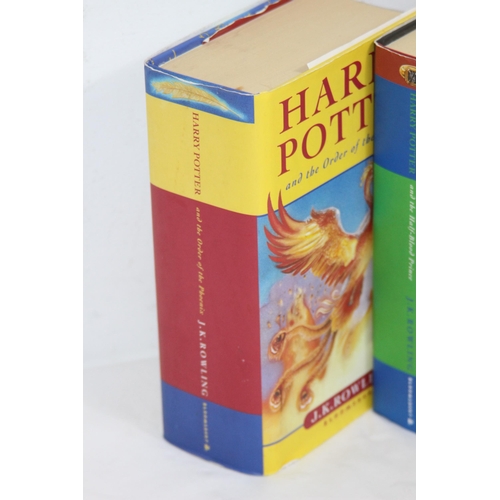 392 - 3x Harry Potter HARDBACK BOOKS - 2 ARE 1ST EDITION