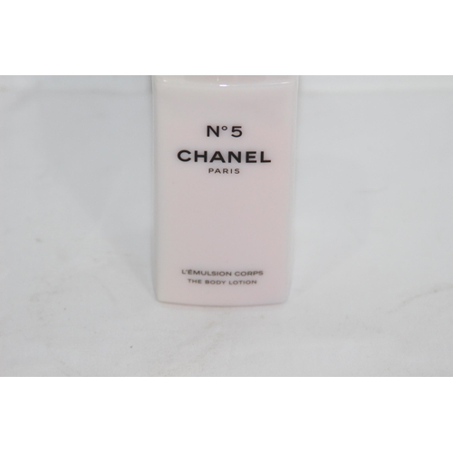 411 - BOTTLE OF CHANEL COCO AND NO 5 BODY LOTION