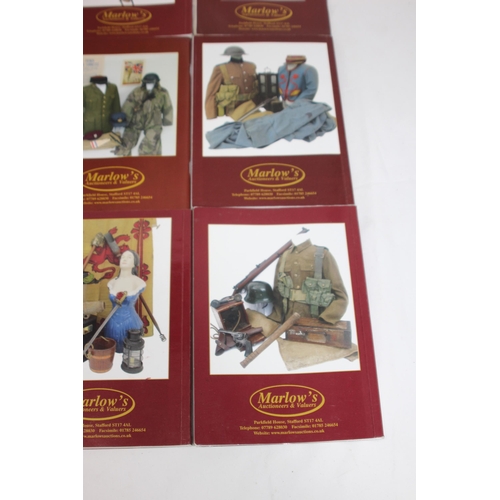 521 - QUANTITY OF MARLOWS MILITARY AUCTION CATALOGUES