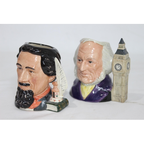 573 - 2 X ROYAL DOULTON TOBY JUGS 
11.5CM