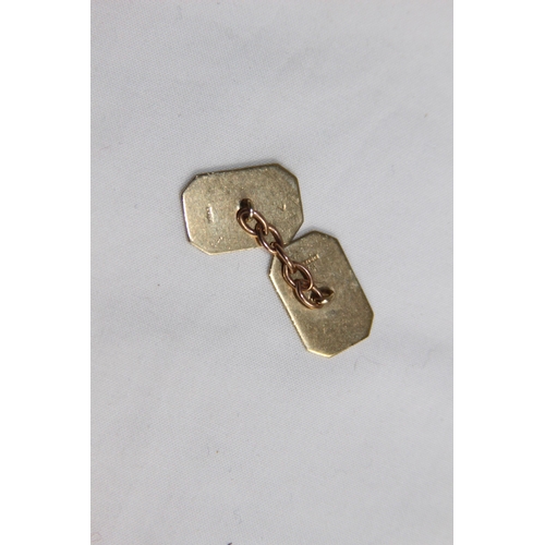 809 - 9CT GOLD CUFFLINKS - 8.25G