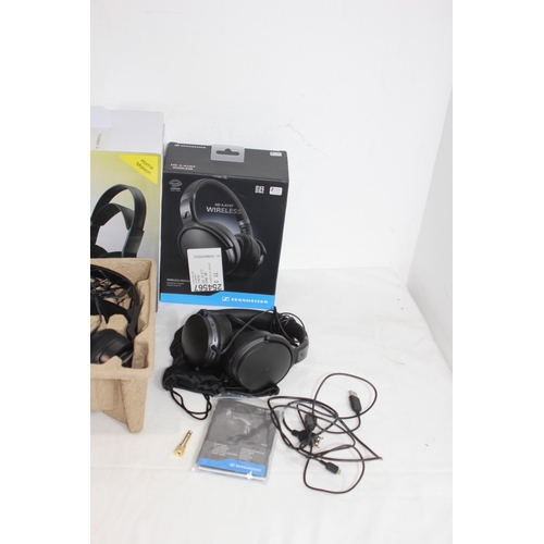 458 - SONY MDR - RF811RK AND SENNHEISER HD 4.40BT WIRELESS HEADPHONES