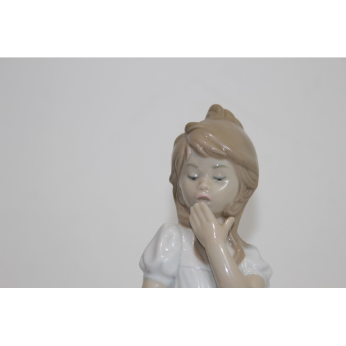 581 - NAO GIRL FIGURINE AND ONE OTHER 
30CM