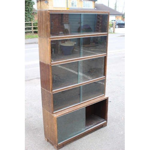 96 - VINTAGE MINTY OF OXFORD STACKING BOOKCASE
90 X 30 X 167CM