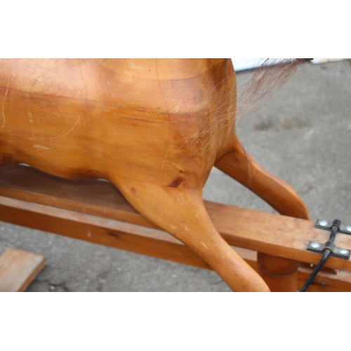 97 - VINTAGE ROCKING HORSE 
150 X 60 X 120CM