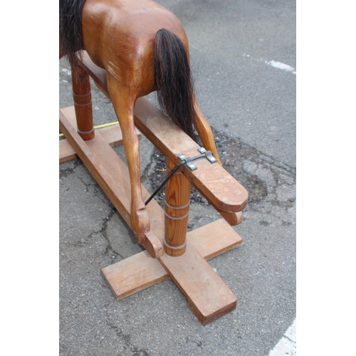 97 - VINTAGE ROCKING HORSE 
150 X 60 X 120CM