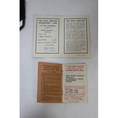 533 - BOYS BRIGADE EPHEMERA AND Boy Scout BELT