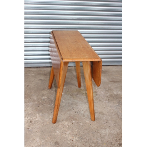 51 - VINTAGE  DROP LEAF TABLE AND FOUR STOE CHAIRS 
89 X 107 X 77CM