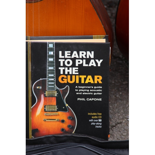 448 - 2 X GUITARS AND TEACHING BOOK