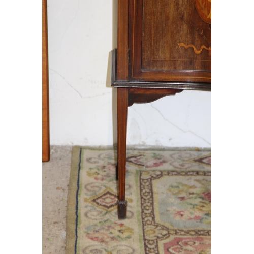 88 - EDWARDIAN INLAID CHIFFONIER 
107 X 46 X 217CM