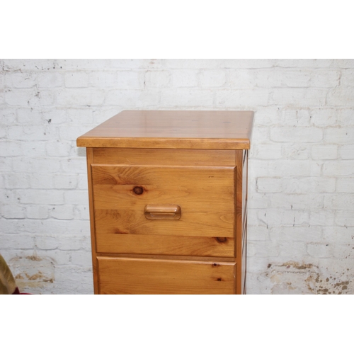 89 - PINE FILING CABINET 
53 X 61 X 111CM