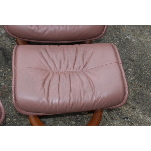 91 - LADIES AND GENTLEMEN'S EKORNES STRESSLESS CHAIRS AND FOOTSTOOLS - MENS A/F
87 X 70 X 100CM