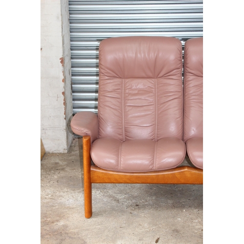 92 - STRESSLESS EKORNES TWO SEATER SOFA
146 X 69 X 100CM