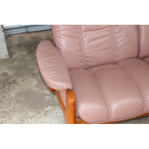 92 - STRESSLESS EKORNES TWO SEATER SOFA
146 X 69 X 100CM