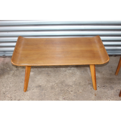 93 - 2 X RETRO TABLES AND STORAGE STOOL
85 X 45 X 40CM