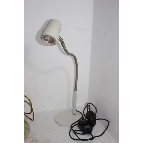 138 - QUANTITY OF FIGURED LAMPS ETC
38CM