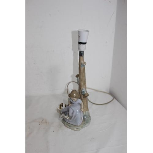 138 - QUANTITY OF FIGURED LAMPS ETC
38CM